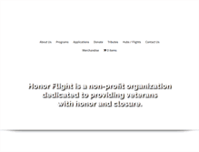 Tablet Screenshot of honorflight.org